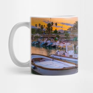 Seaport Boats Summer Sunset Mug